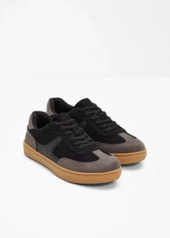 bonprix Sneaker|Sneaker im Retrolook schwarz/grau
