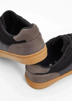 bonprix Sneaker|Sneaker im Retrolook schwarz/grau