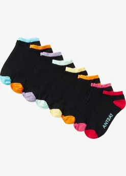 Sneaker Socken Wochentage (8er Pack) mit Bio-Baumwolle|bonprix Sale
