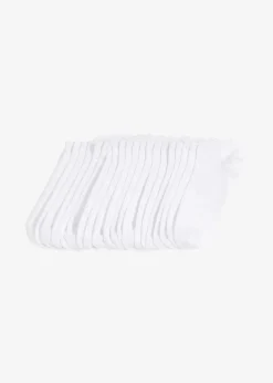 bonprix Nachhaltigere Materialien|Socken & Strumpfhosen|Sneakersocken mit Bio-Baumwolle (20er Pack) weiß