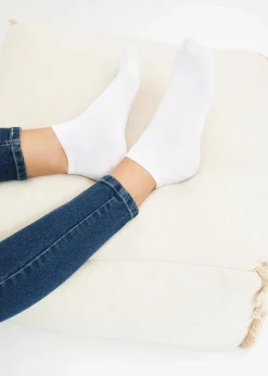 bonprix Nachhaltigere Materialien|Socken & Strumpfhosen|Sneakersocken mit Bio-Baumwolle (20er Pack) weiß