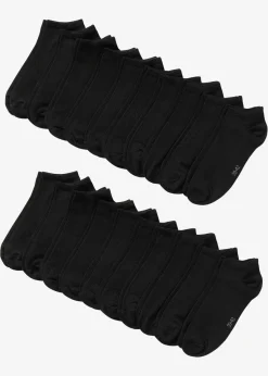 bonprix Socken|Socken|Sneakersocken mit Bio-Baumwolle (20er Pack) schwarz