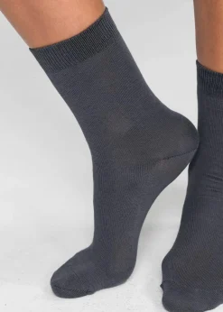 bonprix Socken & Strumpfhosen|Basics|Socken mit Bio-Baumwolle (10er Pack) grautöne