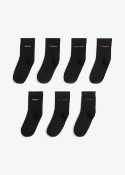 Socken mit Bio-Baumwolle (7er Pack)|bonprix Outlet