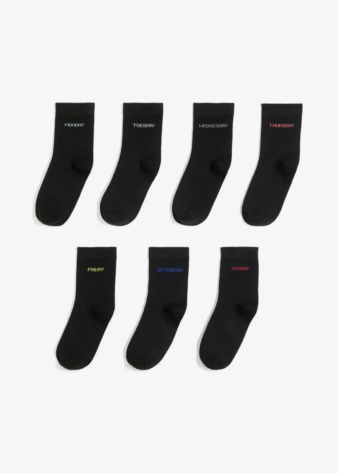 Socken mit Bio-Baumwolle (7er Pack)|bonprix Outlet
