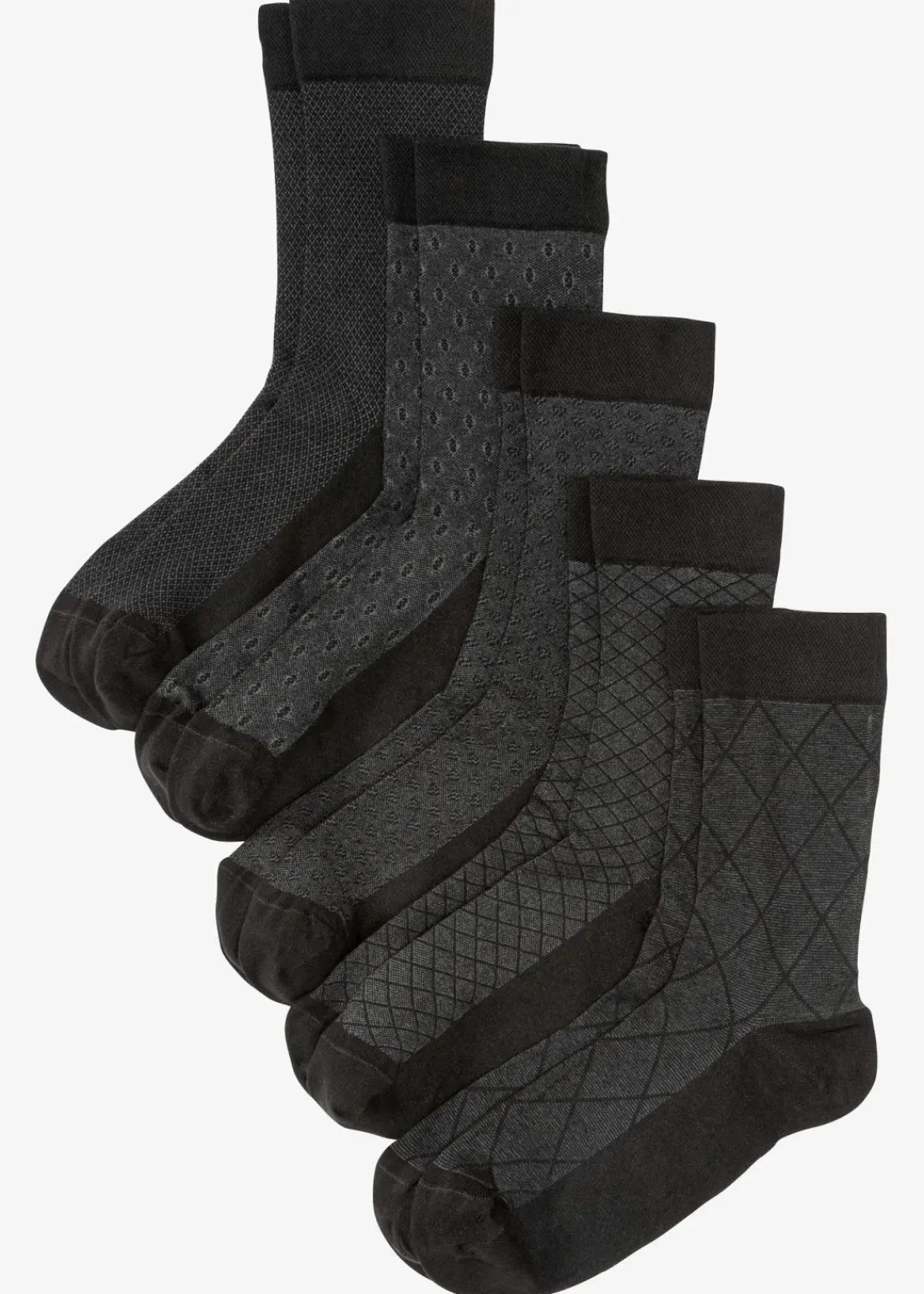 Socken mit druckfreiem Bund (5er Pack)|bonprix Best