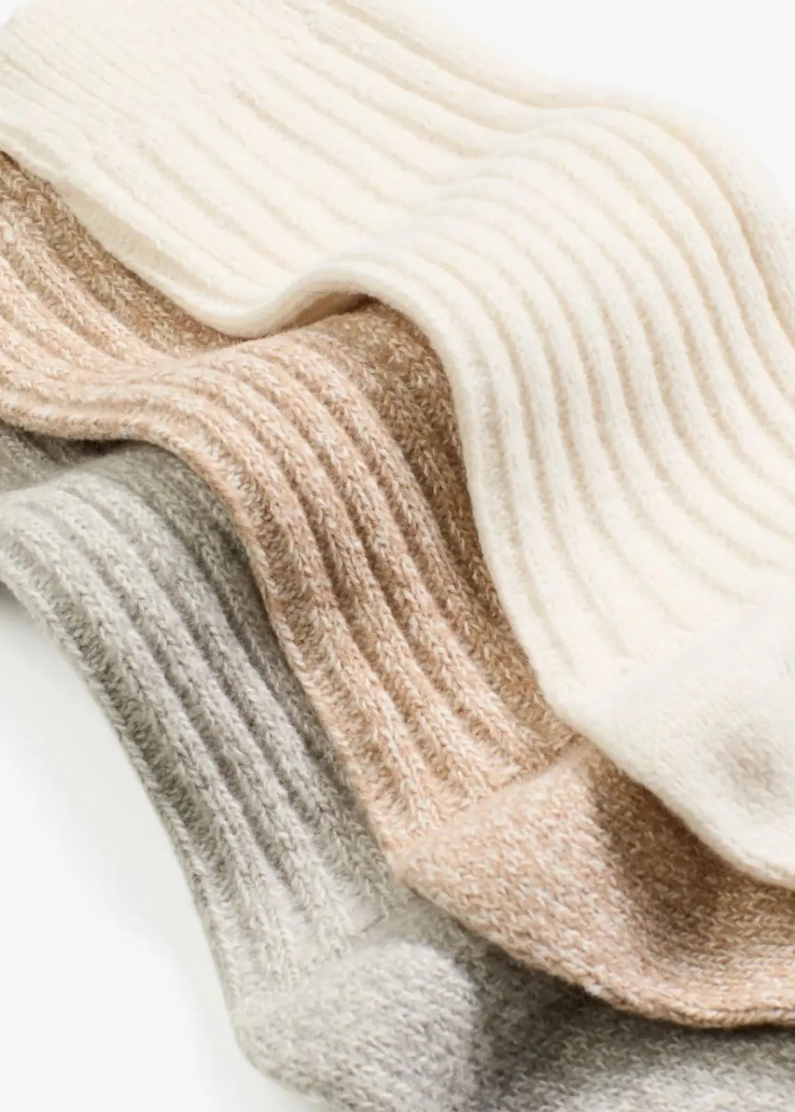 Socken mit Rippe und Flauschgarn (3er Pack)|bonprix Sale