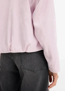 bonprix Bekleidung·Hosen|Jacken & Mäntel|Softblouson aus glänzendem Viskose-Mix puderflieder
