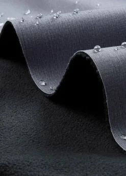 bonprix Bekleidung·Hosen|Jacken & Mäntel|Softshell-Parka mit Kapuze rauchgrau meliert