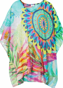 bonprix Ponchos|Schuhe & Accessoires In Spezialgrößen·Tücher & Ponchos|Sommerponcho multi bedruckt