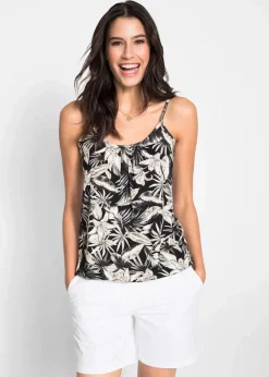 Spaghettiträger-Top aus softem Viskose-Mix|bonprix Best