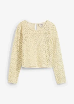 Spitzenbluse mit Jeseytop (2tgl. Set)|bonprix Hot