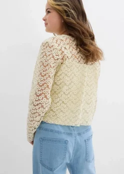 Spitzenbluse mit Jeseytop (2tgl. Set)|bonprix Hot