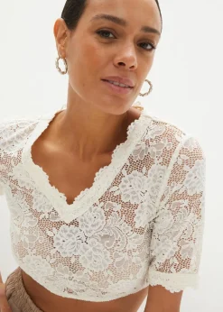 Spitzen-Dirndlbluse|bonprix Sale