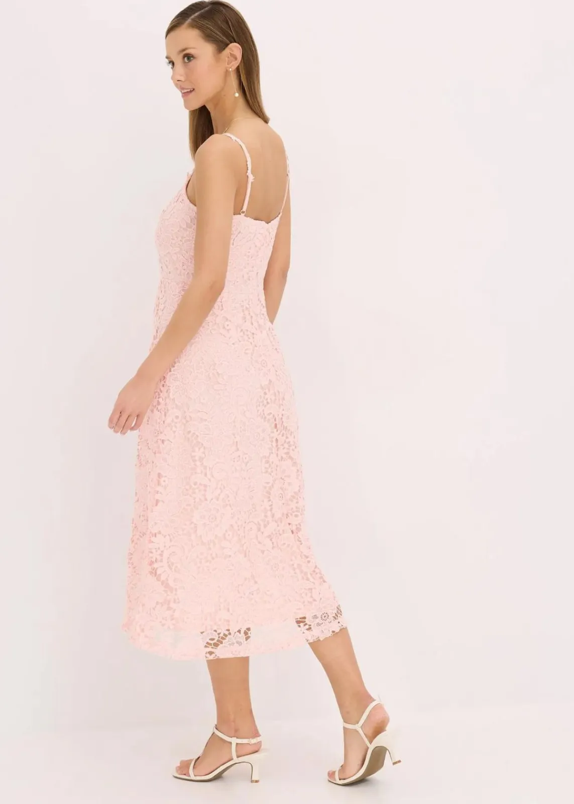 Spitzenkleid mit dekorierten Trägern|bonprix Sale