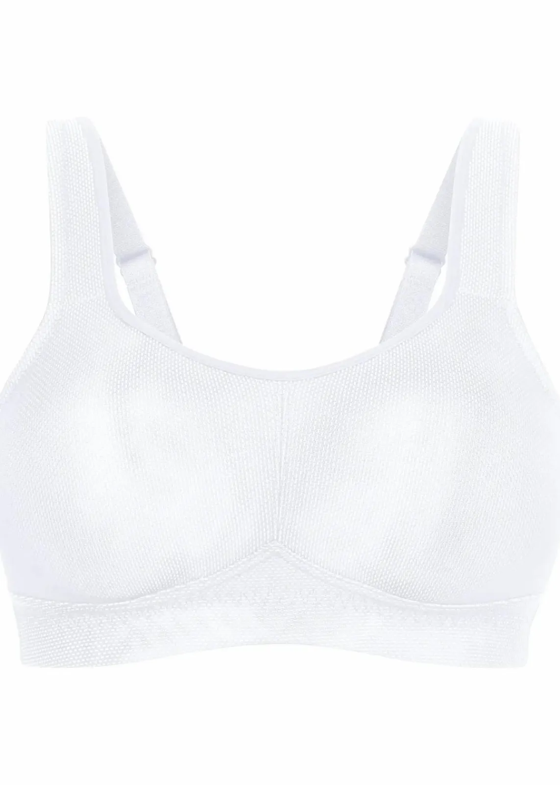 bonprix Große Cups D-H|Sportbekleidung|Sport BH mit starkem Halt weiß