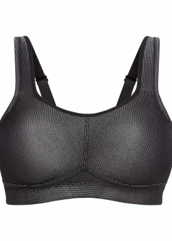 bonprix Große Cups D-H|Sportbekleidung|Sport BH mit starkem Halt schwarz