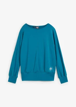 bonprix Shirts & Tops|Sportbekleidung|Sport Thermoshirt, locker geschnitten meerestürkis