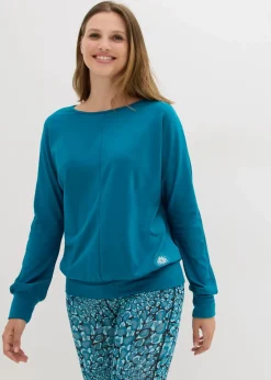 bonprix Shirts & Tops|Sportbekleidung|Sport Thermoshirt, locker geschnitten meerestürkis