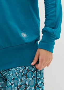 bonprix Shirts & Tops|Sportbekleidung|Sport Thermoshirt, locker geschnitten meerestürkis