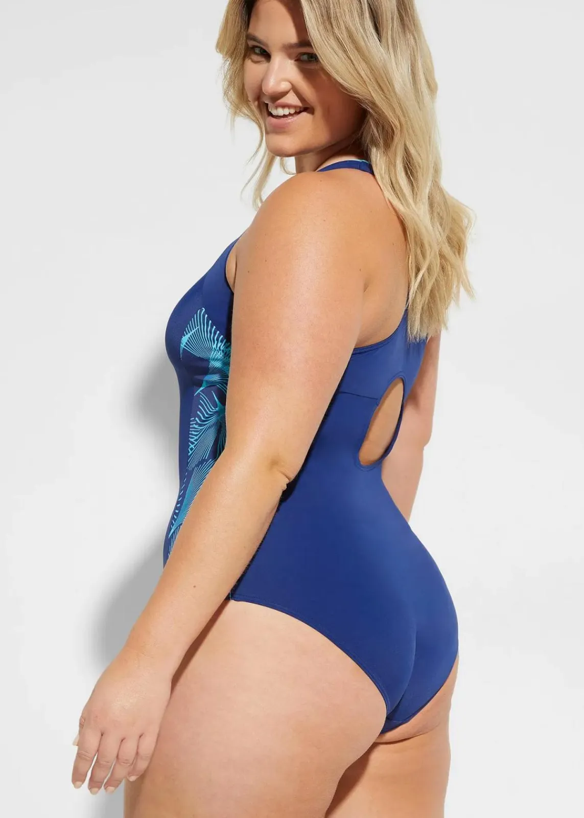 Sport-Badeanzug mit seitlichen Einsätzen|bonprix Best