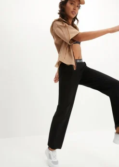 bonprix Bekleidung·Kleider|Sporthose mit Elastikbund schwarz