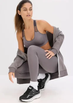 bonprix Bekleidung·Sweat|Bekleidung·Kleider|Sport-Leggings, schnelltrocknend granitgrau