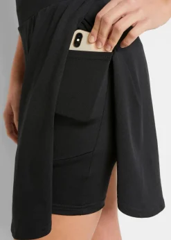 bonprix Bekleidung·Sportbekleidung|Bekleidung·Sweat|Sport-Rock mit integrierter Radlerhose, schnelltrocknend schwarz