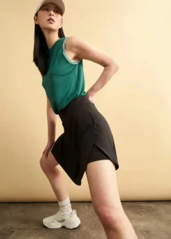 bonprix Bekleidung·Sportbekleidung|Bekleidung·Sweat|Sport-Rock mit integrierter Radlerhose, schnelltrocknend schwarz