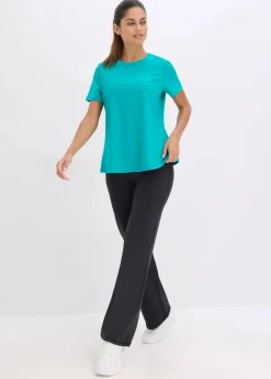 bonprix Bekleidung·Sweat|Nachhaltigere Materialien|Sport-Shirt aus stabilem Baumwollgriff smaragd