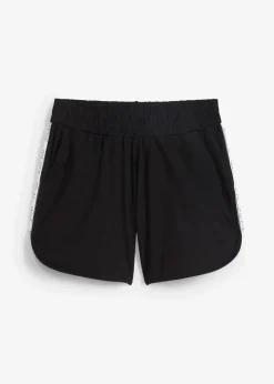 bonprix Bekleidung·Outdoorbekleidung|Bekleidung·Kleider|Sport-Shorts mit Kontraststreifen schwarz