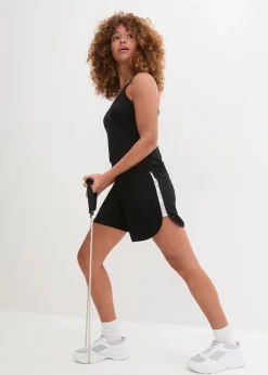 bonprix Bekleidung·Outdoorbekleidung|Bekleidung·Kleider|Sport-Shorts mit Kontraststreifen schwarz