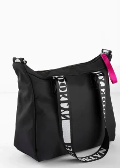 bonprix Taschen|Sporttasche mit Kontrastdetails schwarz