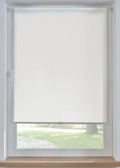 bonprix Rollos|Springrollo einfarbig mit Struktur weiß