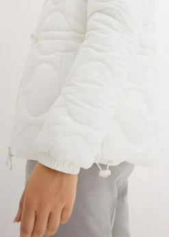 bonprix Jacken & Mäntel|Nachhaltigere Materialien|Steppjacke wollweiß