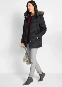 bonprix Bekleidung·Hosen|Jacken & Mäntel|Steppjacke schwarz