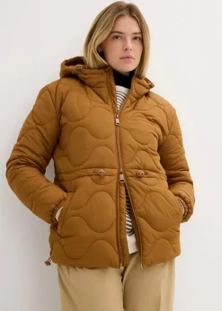 bonprix Jacken & Mäntel|Nachhaltigere Materialien|Steppjacke cognac braun