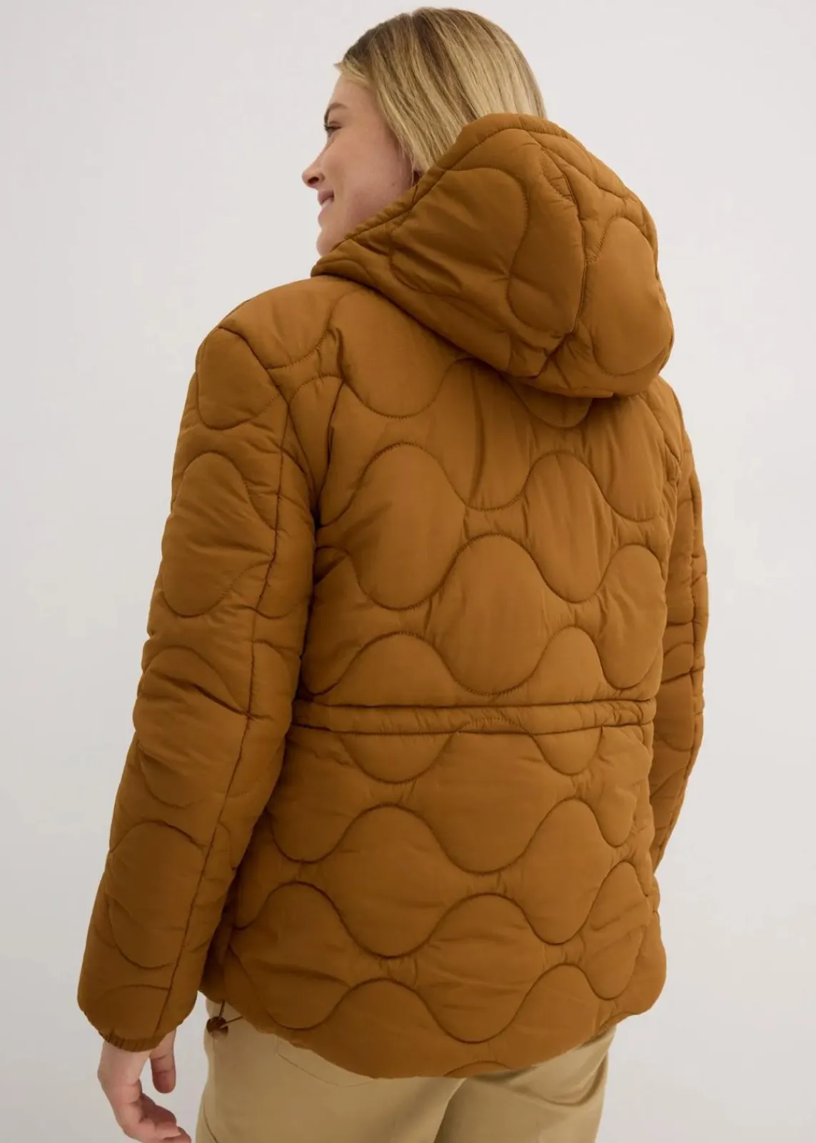 bonprix Jacken & Mäntel|Nachhaltigere Materialien|Steppjacke cognac braun