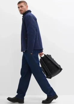 bonprix Große Größen|Jacken & Mäntel|Steppjacke mit Cordkragen dunkelblau