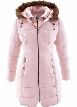 bonprix Jacken & Mäntel|Bekleidung·Hosen|Steppjacke mit Kapuze, gefüttert zartrosa