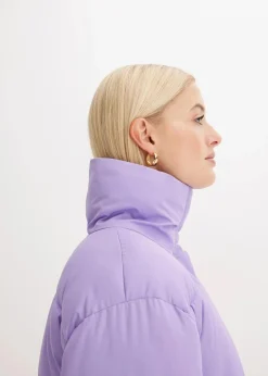bonprix Bekleidung·Hosen|Jacken & Mäntel|Steppjacke mit Stehkragen softlila