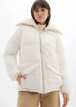 Steppjacke mit Teddykragen|bonprix Clearance