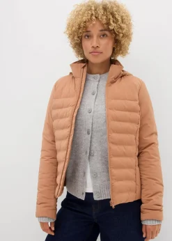 bonprix Bekleidung·Hosen|Jacken & Mäntel|Steppjacke, ultra leichtes Daunenimitat braun