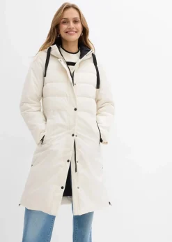 bonprix Jacken & Mäntel|Bekleidung·Hosen|Steppmantel naturbeige