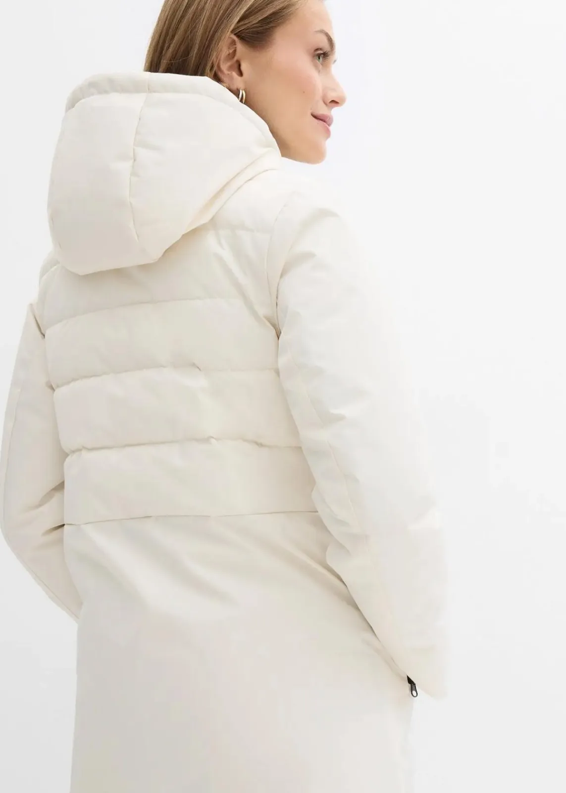 bonprix Jacken & Mäntel|Bekleidung·Hosen|Steppmantel naturbeige