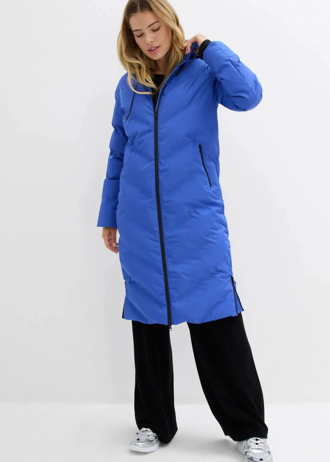 bonprix Jacken & Mäntel|Bekleidung·Hosen|Steppmantel edelsteinblau