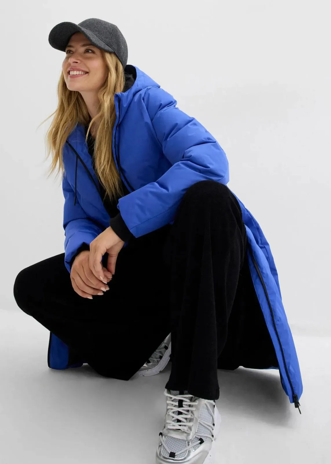 bonprix Jacken & Mäntel|Bekleidung·Hosen|Steppmantel edelsteinblau