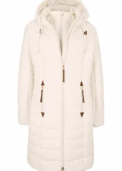 bonprix Jacken & Mäntel|Bekleidung·Hosen|Steppmantel, 2-in-1 Optik naturbeige