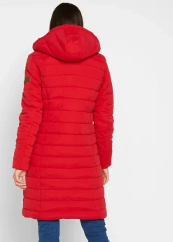 bonprix Bekleidung·Hosen|Jacken & Mäntel|Steppmantel, 2-in-1 Optik tiefrot