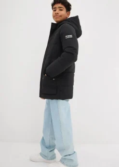 Stepp-Parka mit sportiven Details und Kapuze|bonprix Best